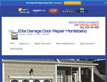 Tablet Screenshot of garagedoorrepairmontebello.info